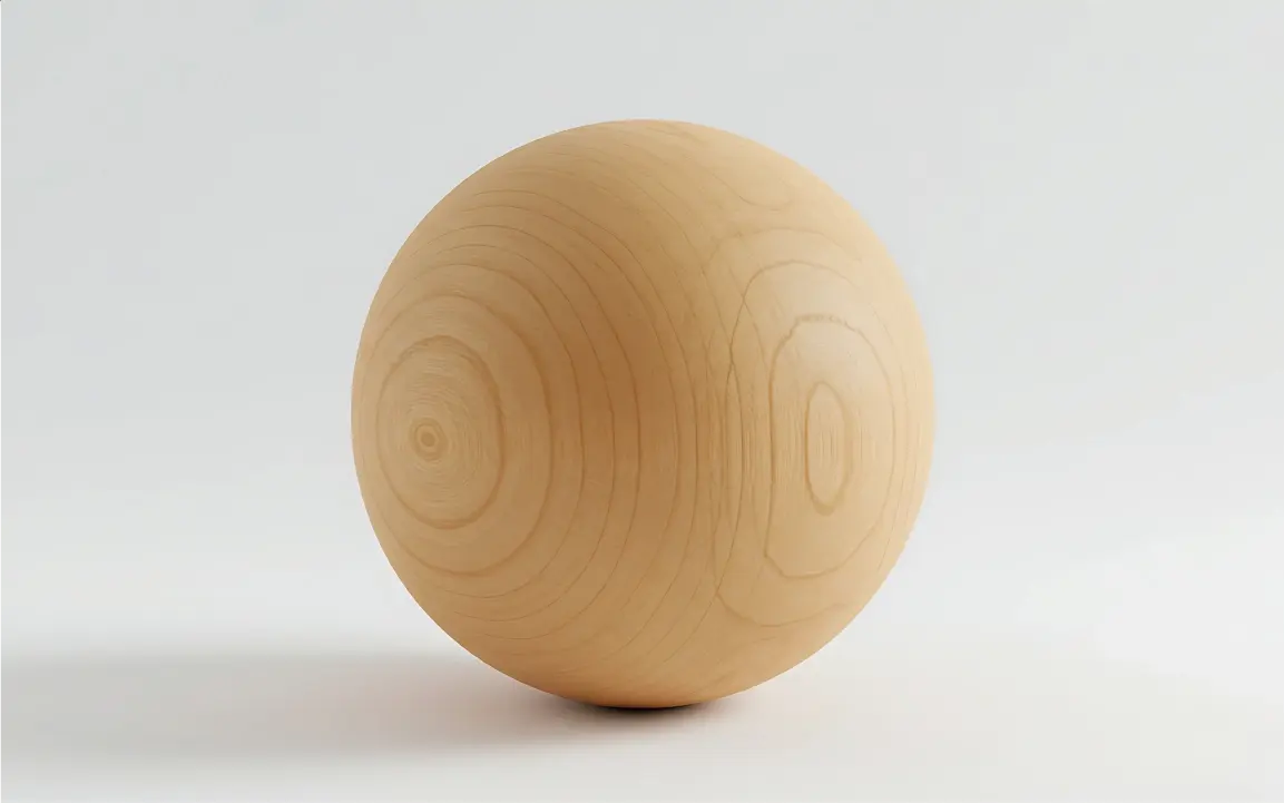 木の球体のイメージ