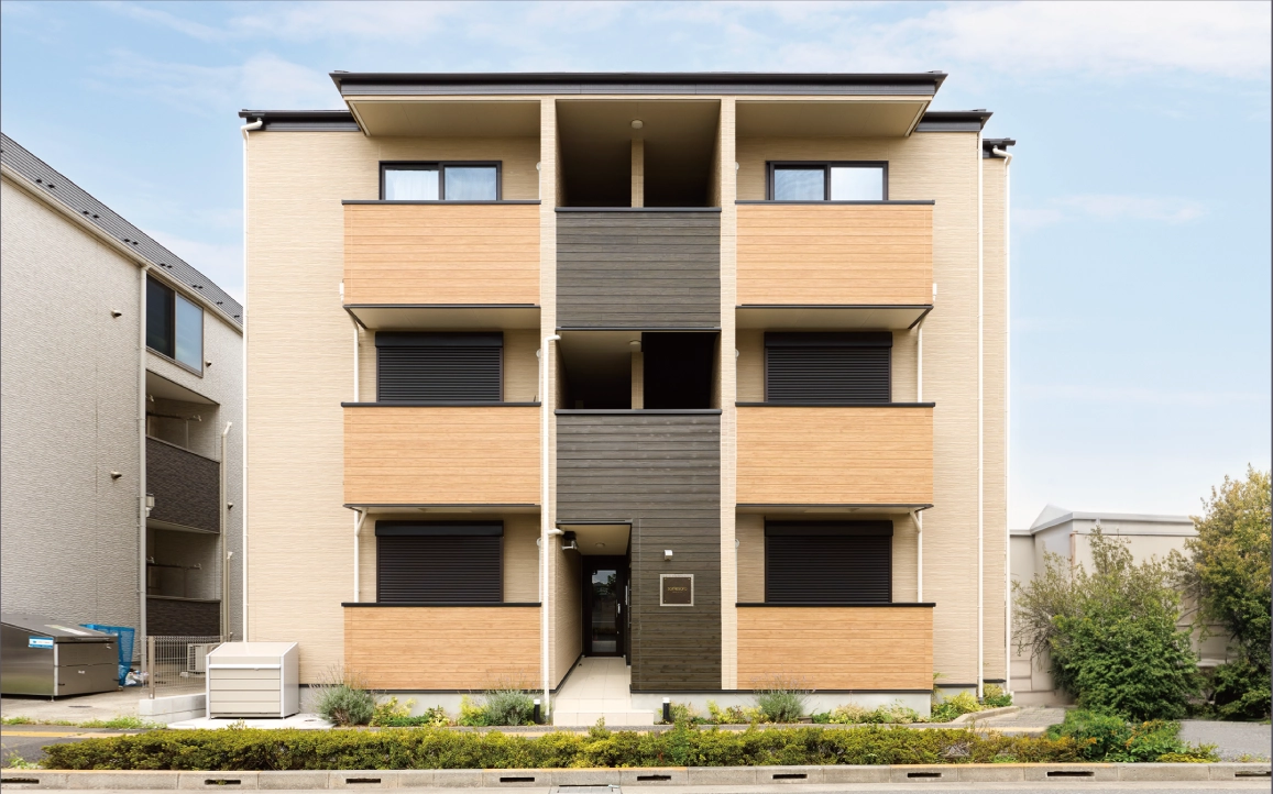 木造アパート建築 外観