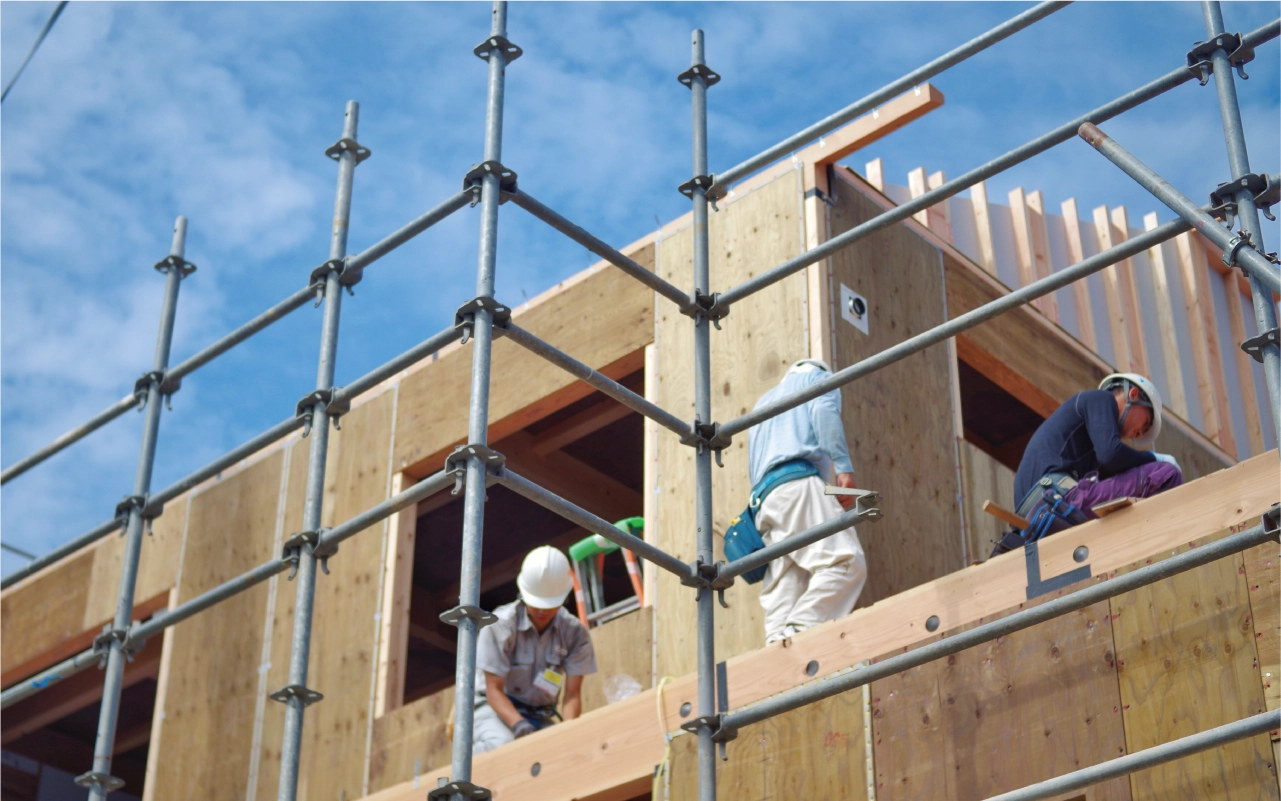 上棟・施工風景のイメージ
