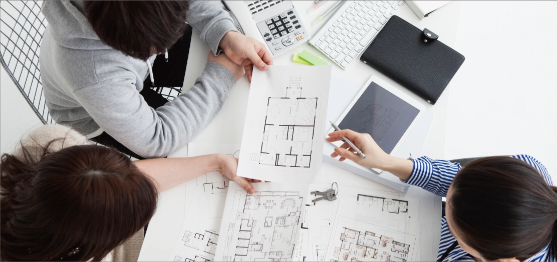 入居者募集・管理の打合せ風景